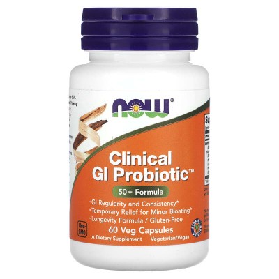 Clinical GI Probiotic 60 веге капсули | Now Foods