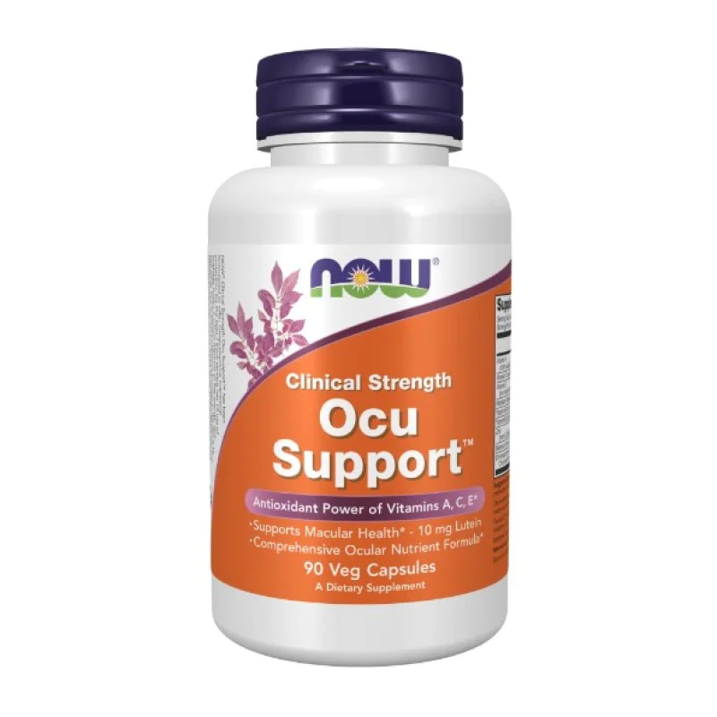 Clinical Strength Ocu Support 90 веге капсули | Now Foods Осигурява антиоксиданти, които поддържат здравето на очите Подобрява зрението Предпазва очите от увреждания Поддържа здрава макулата Ocu Support Clinical Strength Ocu Support 90 веге капсули | Now 