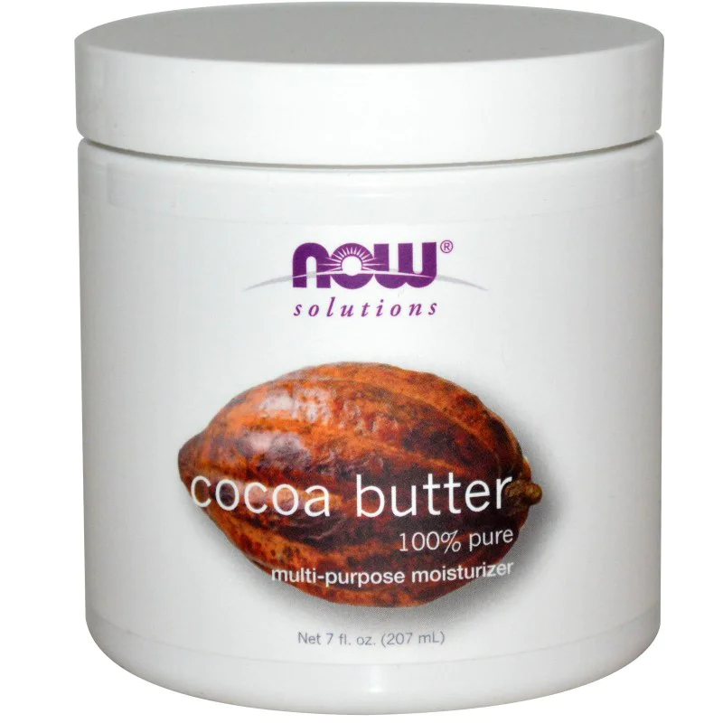 Какаово масло (Cocoa Butter) 207 мл | Now Foods 100% чист и натурален продукт Овлажнява кожата Помага при стрии и белези Действа идеално при напукана и суха кожа Какаовото масло на изгодна цена е д Какаово масло (Cocoa Butter) 207 мл | Now Foods 100% чист