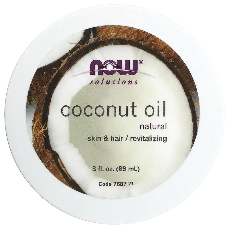 NOW Foods Coconut Oil | Natural Skin & Hair Revitalizing 89 мл NOW Foods Coconut Oil | Natural Skin & Hair Revitalizing 89 мл