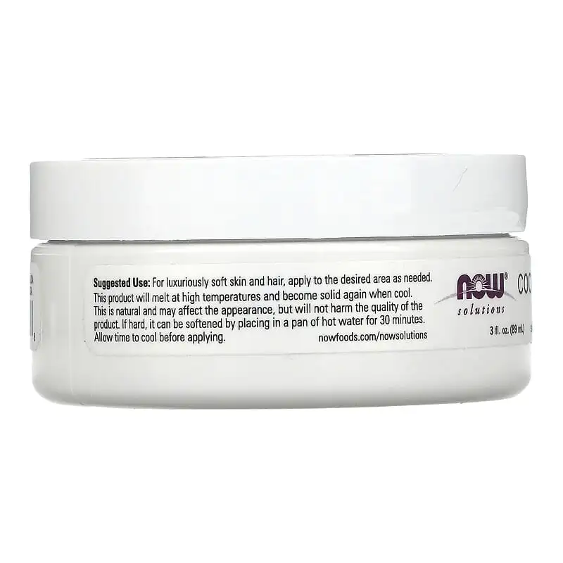 NOW Foods Coconut Oil | Natural Skin & Hair Revitalizing 89 мл NOW Foods Coconut Oil | Natural Skin & Hair Revitalizing 89 мл