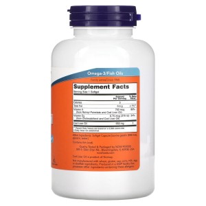 Cod Liver Oil 650 мг 250 гел-капсули | Now Foods