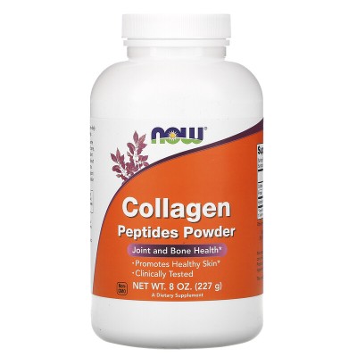 Collagen Peptides Powder 227 гр | Now Foods Богат на биоактивни телешки колагенови пептиди Спомага за гъвкавостта и мобилността Лесен за усвояване Без ГМО Колагенови Пептиди на прах е на топ цена о Collagen Peptides Powder 227 гр | Now Foods Богат на биоа