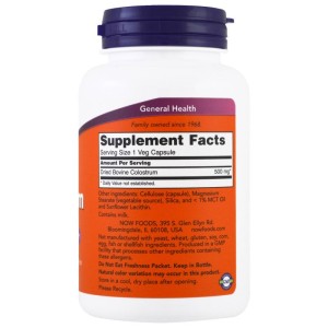 Colostrum 500 мг 120 веге капсули | Now Foods Colostrum 500 мг 120 веге капсули | Now Foods