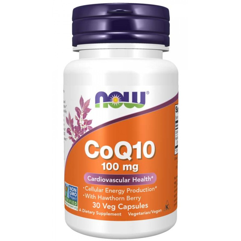 CoQ10 100 мг 30 веге капсули | Now Foods
