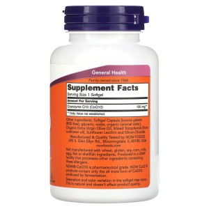 CoQ10 100 мг with Hawthorn Berry 180 веге капсули | Now Foods