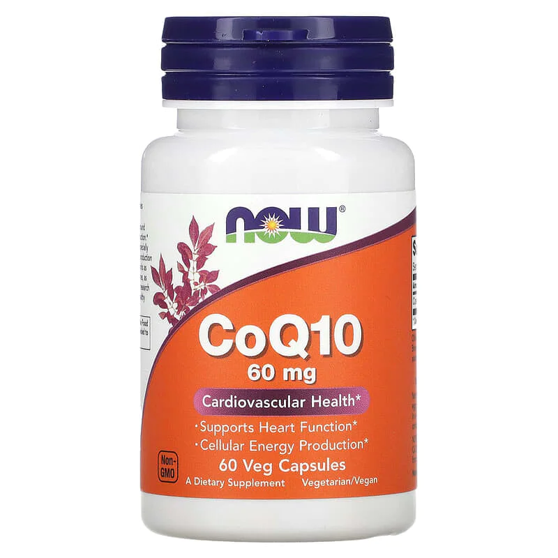 CoQ10 60 мг 60 веге капсули | Now Foods CoQ10 60 мг 60 веге капсули | Now Foods
