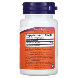 CoQ10 60 мг 60 веге капсули | Now Foods
