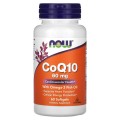 CoQ10 60 мг + Omega 3 60 дражета | Now Foods