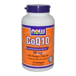 CoQ10 60 мг + Omega 3 30 дражета | Now Foods