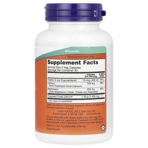 Coral Calcium Plus 100 веге капсули | Now Foods