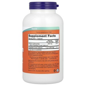 Coral Calcium 1000 мг 250 веге капсули | Now Foods