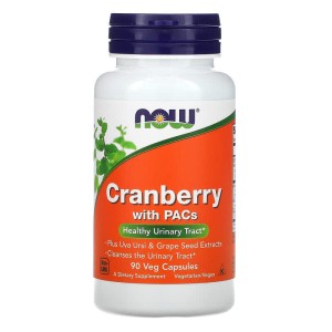 Cranberry with PACs 90 веге капсули | Now Foods