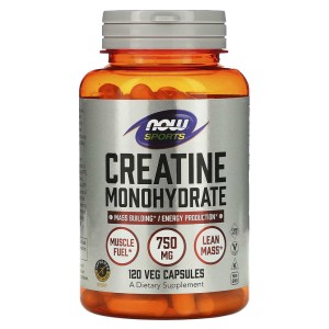 Creatine Monohydrate 750 мг 120 веге капсули | Now Foods