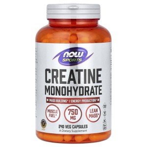 Creatine Monohydrate 750 мг 240 веге капсули | Now Foods
