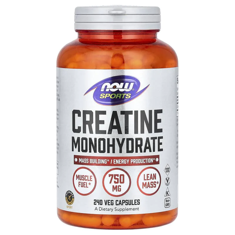 Creatine Monohydrate 750 мг 240 веге капсули | Now Foods