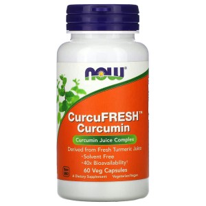 CurcuFRESH Curcumin 60 веге капсули | Now Foods
