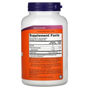 D-Mannose 500 мг 240 веге капсули | Now Foods
