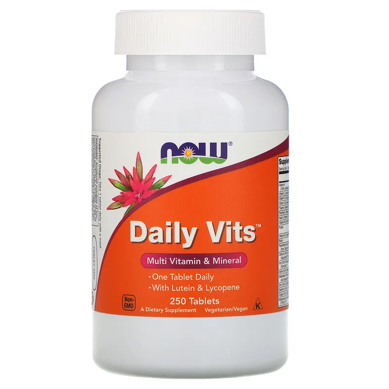 Daily Vits Multi 250 таблетки | Now Foods