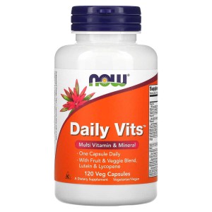 Daily Vits 120 веге капсули | Now Foods
