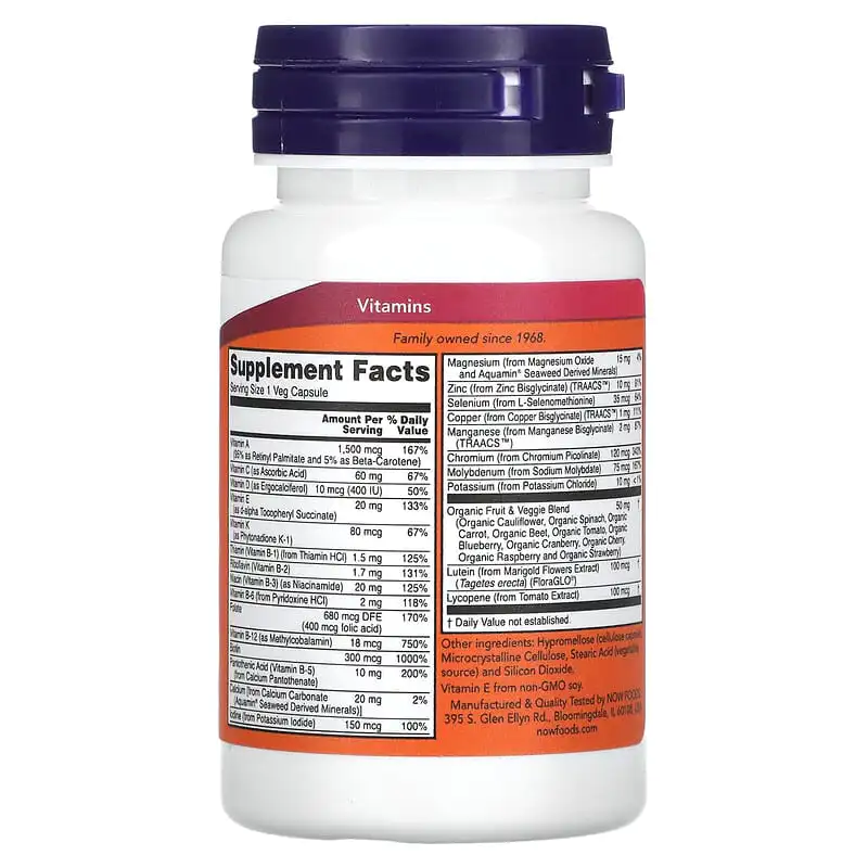 Daily Vits 30 веге капсули | Now Foods Daily Vits 30 веге капсули | Now Foods