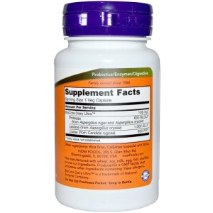 Dairy Digest Enzymes 90 веге капсули | Now Foods
