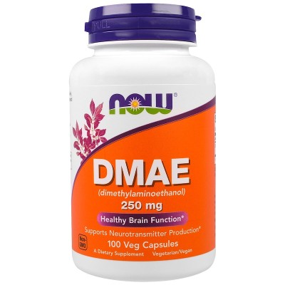 DMAE 250 мг 100 веге капсули | Now Foods Подкрепя нервната система Подобрява фокуса Стимулира мозъчната дейност Срещу забравяне и загуба на памет Подобрява концентрацията Спира ранната сутрешна DMAE 250 мг 100 веге капсули | Now Foods Подкрепя нервната си