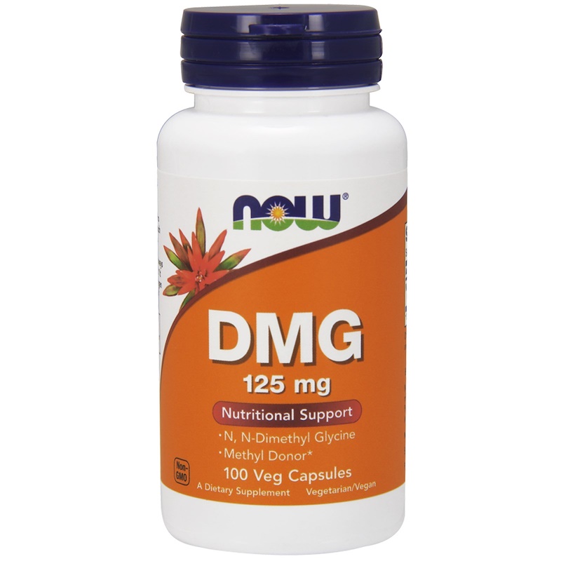 DMG (Диметил Глицин) 125 мг 100 капсули | Now Foods