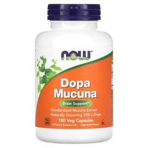 Dopa Mucuna 180 веге капсули | Now Foods