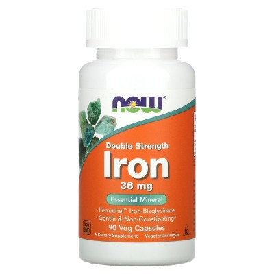 Double Strength Iron 36 мг 90 веге капсули | Now Foods Регулира нивата на хемоглобин в кръвта Дарява тялото с енергия и сили Увеличава издръжливостта Подходящ за активно спортуващи хора Желязо Двойна Си Double Strength Iron 36 мг 90 веге капсули | Now Foo