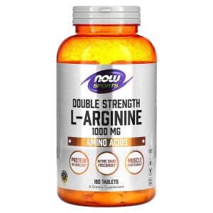 Double Strength L-Arginine 1000 мг 180 таблетки | Now Foods