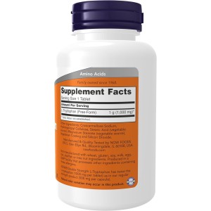 Double Strength L-Tryptophan 1000 мг 60 таблетки | Now Foods