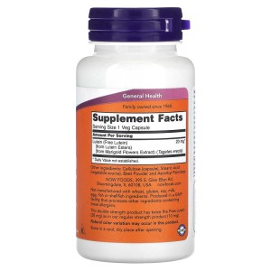 Double Strength Lutein Esters 20 мг 90 веге капсули | Now Foods