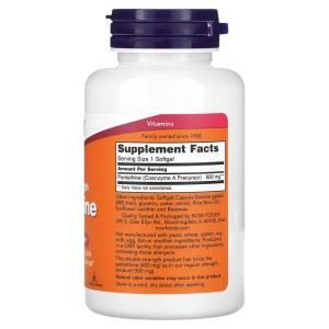 Double Strength Pantethine 600 мг 60 гел-капсули | Now Foods