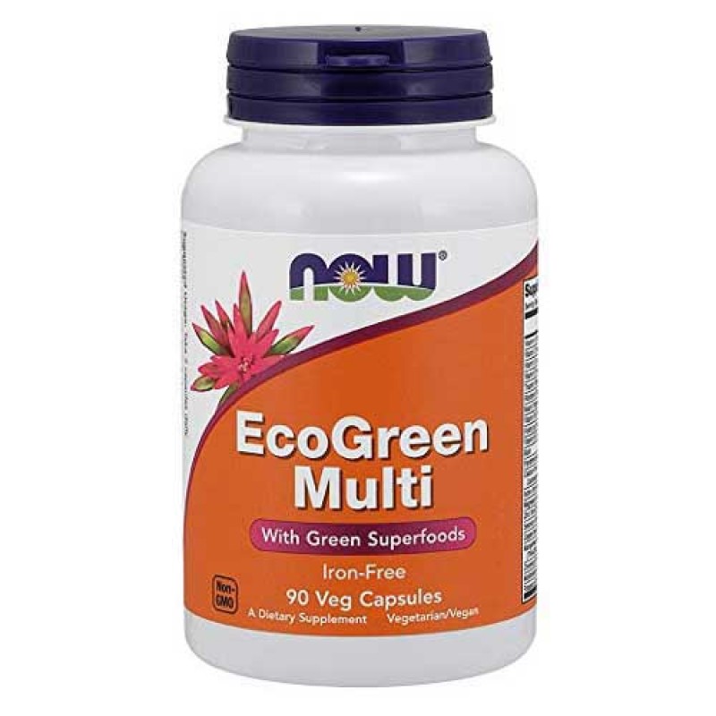Мултивитамини Eco Green Multi 90 веге капсули | Now Foods