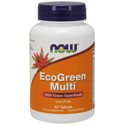 Мултивитамини Eco Green Multi 60/120 таблетки | Now Foods Не съдържат желязо Подсилват имунната система Възстановява чревната флора Предотвратяват появата на инфекции Подпомагат храносмилателната с Мултивитамини Eco Green Multi 60/120 таблетки | Now Foods