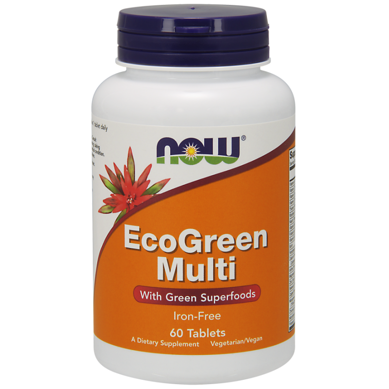Мултивитамини Eco Green Multi 60 таблетки | Now Foods
