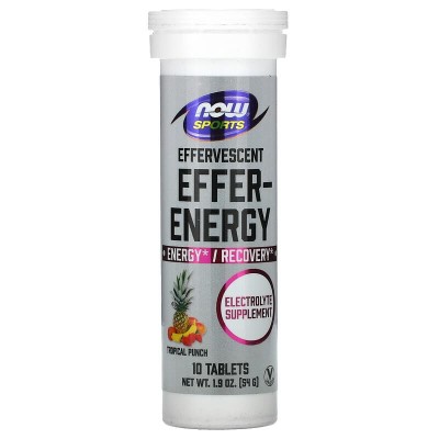 Effer-Energy 10 разтворими таблетки | Now Foods