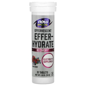 Effer-Hydrate 10 разтворими таблетки | Now Foods