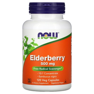 Elderberry Extract 500 мг 120 веге капсули | Now Foods Стимулира имунната защита Прочиства кръвта Има противовъзпалителни свойства Спомага обмяната на веществата Повишава тонуса на организма Пр Elderberry Extract 500 мг 120 веге капсули | Now Foods Стимул