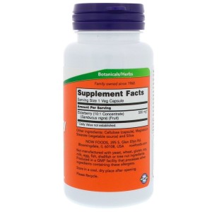 Elderberry Extract 500 мг 60 веге капсули | Now Foods