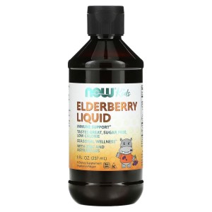 Elderberry Liquid for Kids 237 мл | Now Foods