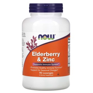 Elderberry & Zinc 90 таблетки | Now Foods