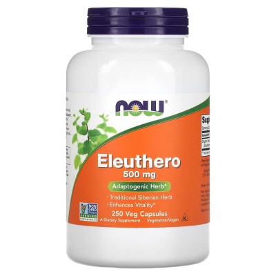 Елеутерокок (Eleuthero) 500 мг 250 веге капсули | Now Foods