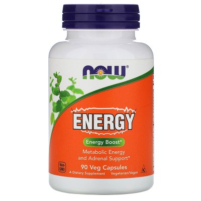 Добавка за енергия Energy 90 веге капсули | Now Foods Премахва стреса Подобрява настроението Има антиоксидантно действие Подсилва имунитета Повишава енергията Намалява умората Добавка за енергия E Добавка за енергия Energy 90 веге капсули | Now Foods Прем