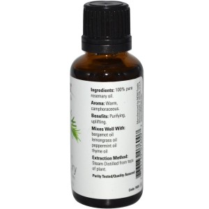 Essential Oils 100% Pure Rosemary 30 мл | Now Foods