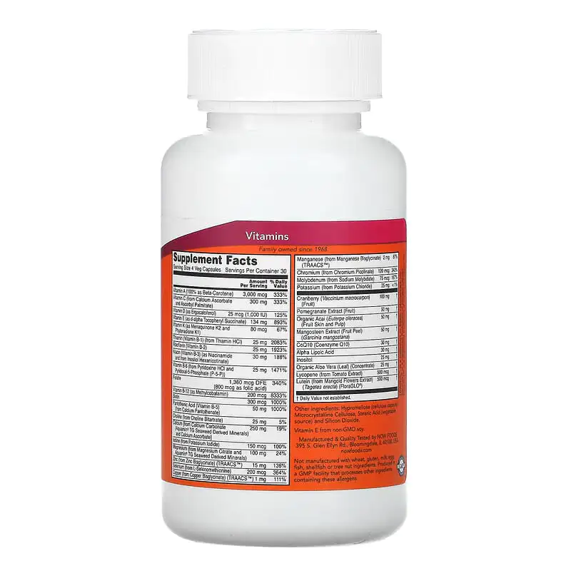 EVE Woman's Multi 120 веге капсули | Now Foods EVE Woman's Multi 120 веге капсули | Now Foods