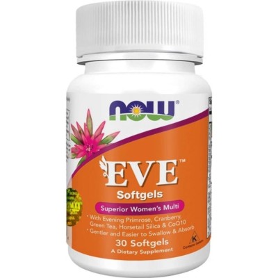 Eve Women's Multiple Vitamin 30 гел-капсули | Now Foods