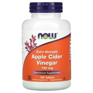 Extra Strength Apple Cider Vinegar 750 мг 180 таблетки | Now Foods Extra Strength Apple Cider Vinegar 750 мг 180 таблетки | Now Foods