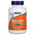 Extra Strength DHA-1000 Brain Support 1000 мг 90 гел-капсули | Now Foods